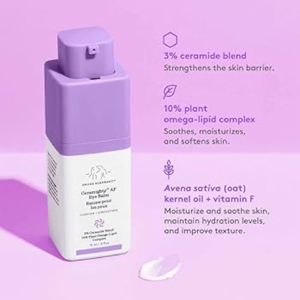 Drunk Elephant Ceramighty AF Eye Cream Ceramides 0.5 oz 15ml NIB $62